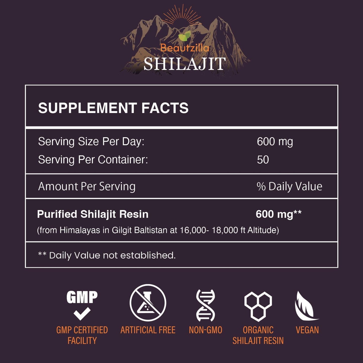 Shilajit Pure Himalayan Organic Shilajit Resin, Gold Grade Pure Shilajit For Men and Women, Pure Natural Shilajit with 85+ Trace Minerals & Fulvic Acid for Energy, Immune Support, 50 Grams